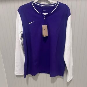 Nike Purple and White Sweatshirt
